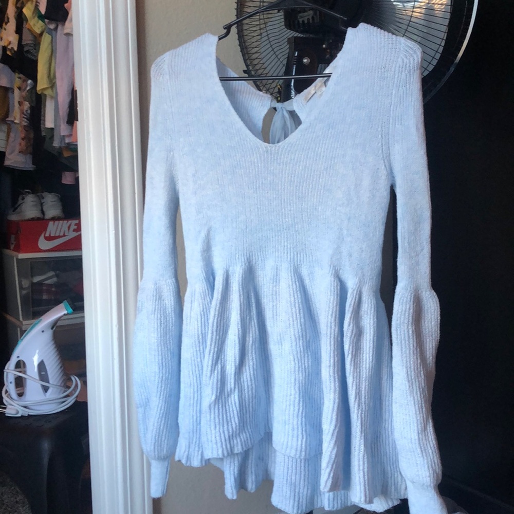 Lauren Conrad baby blue sweater